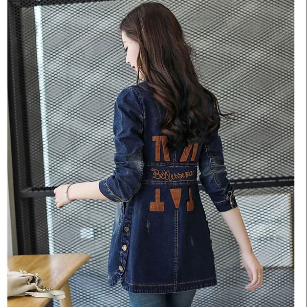 2019 bf harajuk denim jacket women embroidery jeans coat casual print single breasted jeans jacket casual women, Black
2019 bf harajuk denim jacket women embroidery jeans coat casual print single breasted jeans jacket casual women, Black