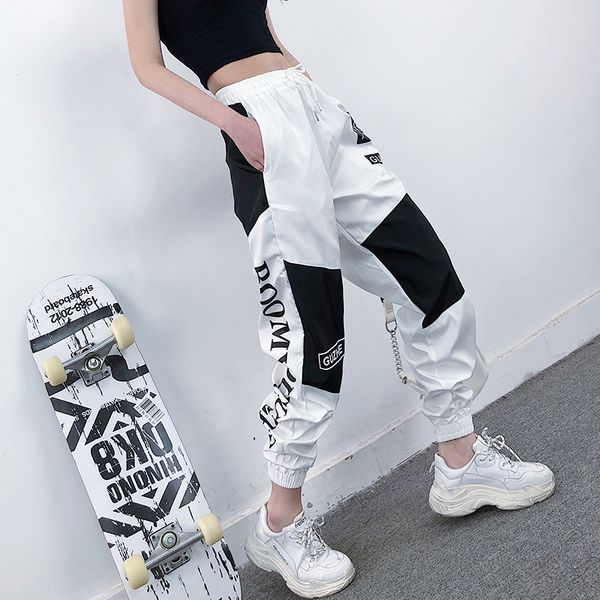 women's high waist letter print goods harajuku bf ankle length jumpsuit plus size hip hop women's sweat pants, Black;white
women's high waist letter print goods harajuku bf ankle length jumpsuit plus size hip hop women's sweat pants, Black;white