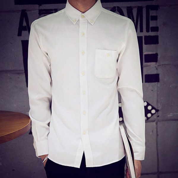 clothes shirt men long sleeve oxford formal casual suits slim fit teeshirts blouse button down shirts plus size, White;black
clothes shirt men long sleeve oxford formal casual suits slim fit teeshirts blouse button down shirts plus size, White;black