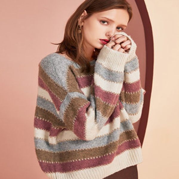 wavsiyier 2020 sping autumn winter knitted sweater women fashion 2020 new woman clthes vintage striped jumper pullover lady chic, White;black
wavsiyier 2020 sping autumn winter knitted sweater women fashion 2020 new woman clthes vintage striped jumper pullover lady chic, White;black