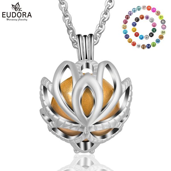 eudora pregnancy bola copper flower locket cage pendant with chime chime ball pendant necklace for pregnant women jewelry k298, Silver
eudora pregnancy bola copper flower locket cage pendant with chime chime ball pendant necklace for pregnant women jewelry k298, Silver