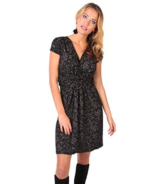 krisp womens fashion cap sleeves v-neck floral pattern summer dress us 4-14, Black;gray
krisp womens fashion cap sleeves v-neck floral pattern summer dress us 4-14, Black;gray