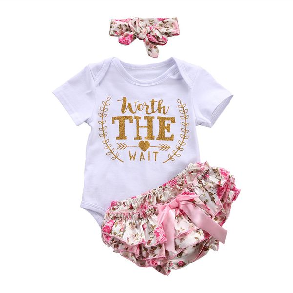 2019 cute 3pcs newborn baby girl floral clothes set cotton romper pants headband outfits clothing set 0-24m, Pink;blue
2019 cute 3pcs newborn baby girl floral clothes set cotton romper pants headband outfits clothing set 0-24m, Pink;blue