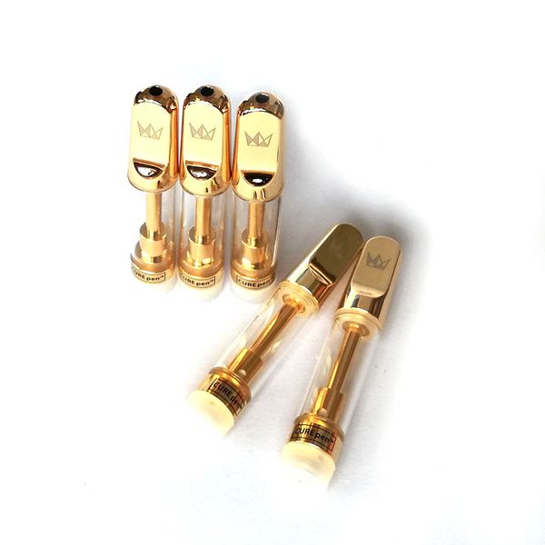 Newest CUREpen Carts empty Cartridge Vape 0.8ml 1.0ml Ceramic Coil Tank Gold Color Vapor Cartridges Atomizer DHL Free
Newest CUREpen Carts empty Cartridge Vape 0.8ml 1.0ml Ceramic Coil Tank Gold Color Vapor Cartridges Atomizer DHL Free