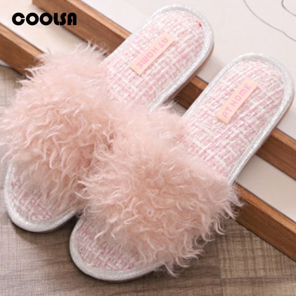 winter warm women plush indoor slippers soft flock fluffy fur flip flops flat rubber home slipper lady cute slides casual shoes, Black
winter warm women plush indoor slippers soft flock fluffy fur flip flops flat rubber home slipper lady cute slides casual shoes, Black