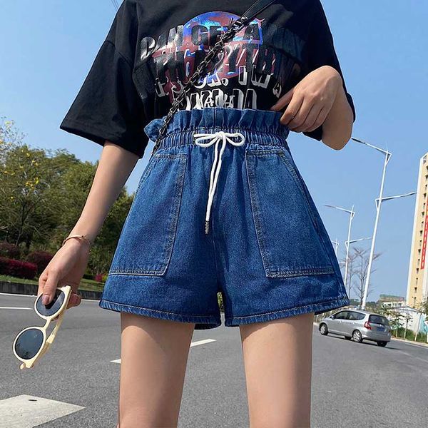 summer women short jeans elastic band high waist loose plus size short pants 4xl shorts dark wash jeans, Blue
summer women short jeans elastic band high waist loose plus size short pants 4xl shorts dark wash jeans, Blue