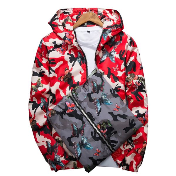 helisopus new spring autumn jacket men casual camouflage hoodie jacket thin windbreaker butterfly printed outwear, Black;brown
helisopus new spring autumn jacket men casual camouflage hoodie jacket thin windbreaker butterfly printed outwear, Black;brown