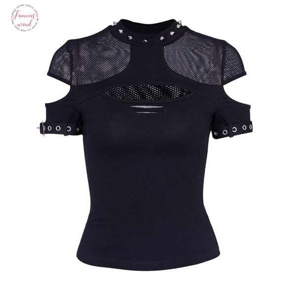 vrouwen t shirts casual punk gothic chic zomer slim mesh gat klinknagel club zwart ol hip hop vrouwelijke dames, White
vrouwen t shirts casual punk gothic chic zomer slim mesh gat klinknagel club zwart ol hip hop vrouwelijke dames, White
