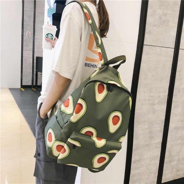 2020 ladies new avocado school bag korean student outdoor backpack harajuku backpack large capacity
2020 ladies new avocado school bag korean student outdoor backpack harajuku backpack large capacity