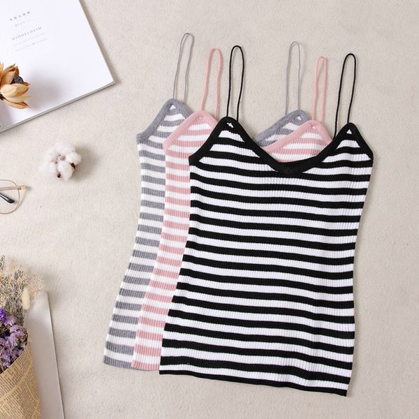 women casual elastic slim fit tank t shirt 2019 fashion deep v-neck striped tee strappy sleeveless knitted vest, White
women casual elastic slim fit tank t shirt 2019 fashion deep v-neck striped tee strappy sleeveless knitted vest, White