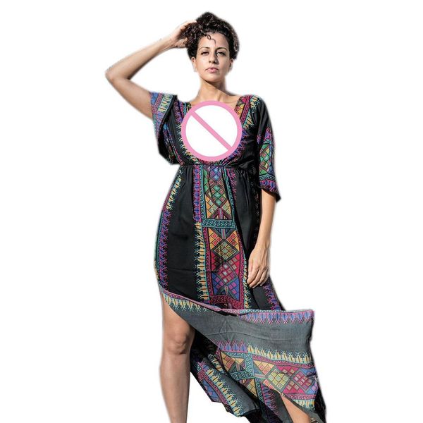 women v neck short sleeve geometric casual black fashion full length embroidery cover-up dress summer, Blue;gray
women v neck short sleeve geometric casual black fashion full length embroidery cover-up dress summer, Blue;gray