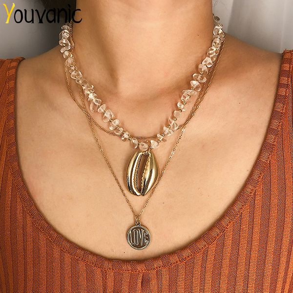 youvanic clear stone chain choker necklace love letter carve coin adjustable big metal shell pendant necklace women jewelry 2422, Silver
youvanic clear stone chain choker necklace love letter carve coin adjustable big metal shell pendant necklace women jewelry 2422, Silver