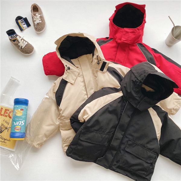 wlg boys girls winter coats kids thick patchwork khaki black red outerwear baby warm casual all match clothes for 4-9 years, Blue;gray
wlg boys girls winter coats kids thick patchwork khaki black red outerwear baby warm casual all match clothes for 4-9 years, Blue;gray