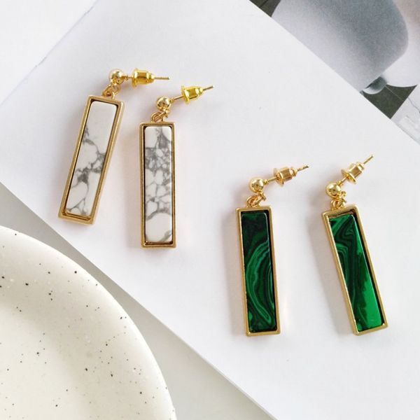 wholesale 10 pairs rectangle shape malachite stone stud earrings for women white howlite ethnic style jewelry, Golden;silver
wholesale 10 pairs rectangle shape malachite stone stud earrings for women white howlite ethnic style jewelry, Golden;silver
