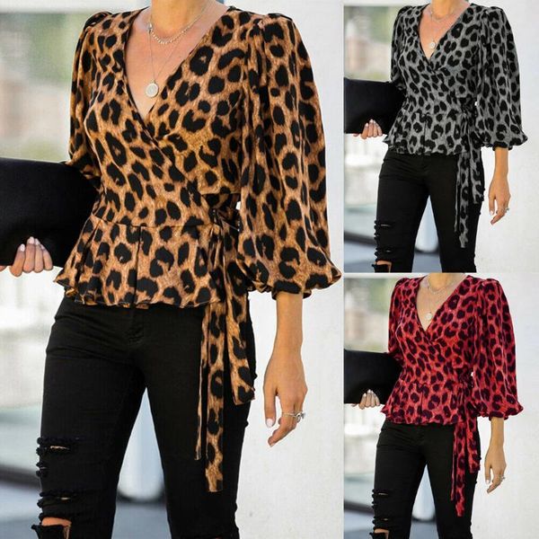 women chiffon blouse spring summer leopard shirt sahses fashion lantern sleeve shirts women blouses elegant office mujer 225, White
women chiffon blouse spring summer leopard shirt sahses fashion lantern sleeve shirts women blouses elegant office mujer 225, White