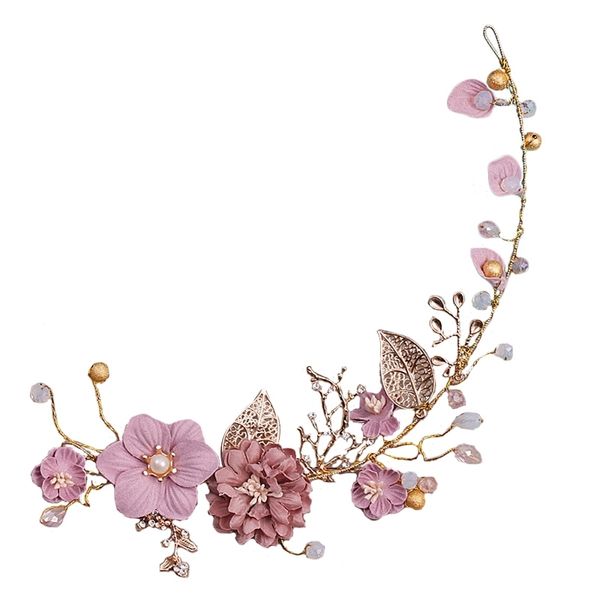 sweet long hair flower wedding hair ornaments gold purple series bride headdress handmade bridal party wedding hair decoration, Golden;white
sweet long hair flower wedding hair ornaments gold purple series bride headdress handmade bridal party wedding hair decoration, Golden;white
