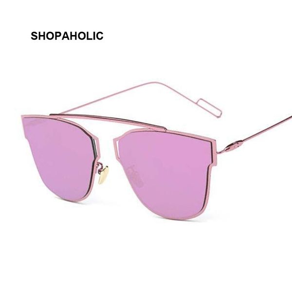 pink luxury sunglasses women brand designer metal frame mirror flat panel lens vintage sun glasses for women, White;black
pink luxury sunglasses women brand designer metal frame mirror flat panel lens vintage sun glasses for women, White;black