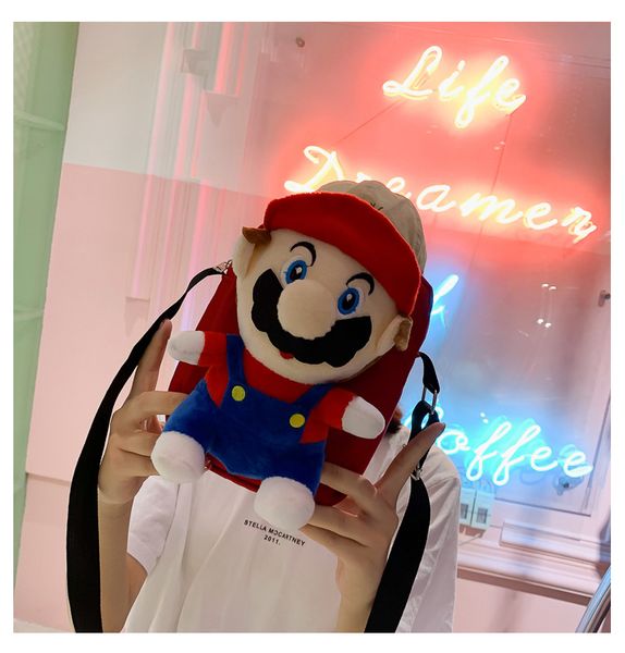 new cartoon mario doll plush backpacks toys for kids new student canvas bag doll plush schoolbag mochila kids bags
new cartoon mario doll plush backpacks toys for kids new student canvas bag doll plush schoolbag mochila kids bags