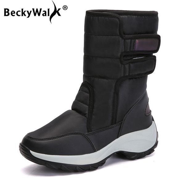 2019 winter snow boots women waterproof shoes warm fur plush mid-calf boots botas mujer plus size 35-42 wsh3417, Black
2019 winter snow boots women waterproof shoes warm fur plush mid-calf boots botas mujer plus size 35-42 wsh3417, Black