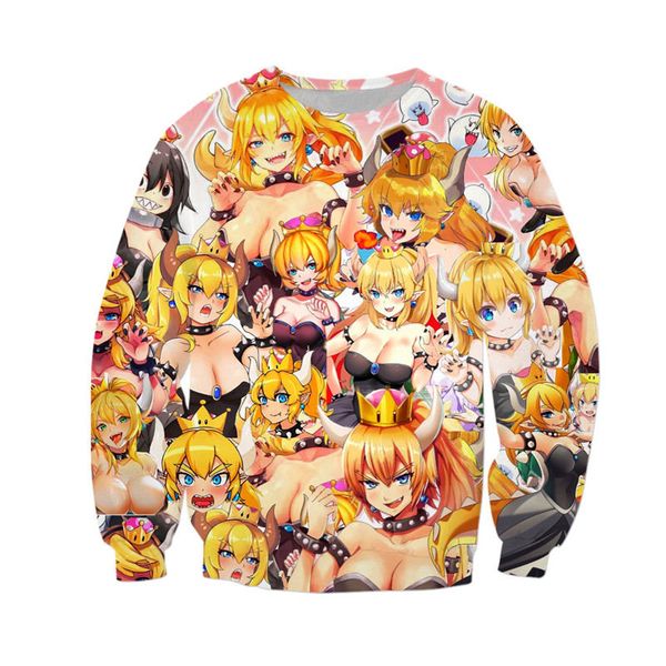 fashion womens/mens bowsette college classic anime funny 3d print harajuku casual crewneck sweatshirt plus size b086, Black
fashion womens/mens bowsette college classic anime funny 3d print harajuku casual crewneck sweatshirt plus size b086, Black