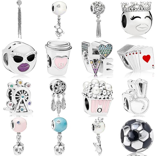 2018 new 100% real 925 sterling silver pandora face playing cards charms beads clear cz fit brand bracelet original jewelry gift, Black
2018 new 100% real 925 sterling silver pandora face playing cards charms beads clear cz fit brand bracelet original jewelry gift, Black