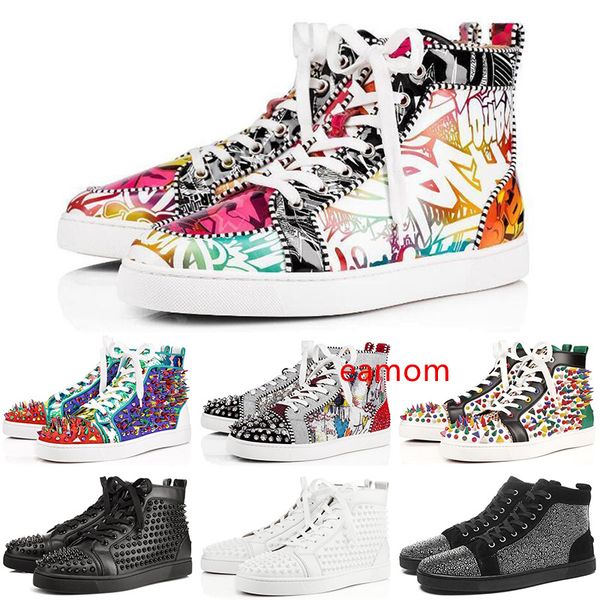 new designer luxury s shoes men women studded spikes platform sneakers vintage genuine leather casual rivet sneaker size 36-45, Black
new designer luxury s shoes men women studded spikes platform sneakers vintage genuine leather casual rivet sneaker size 36-45, Black