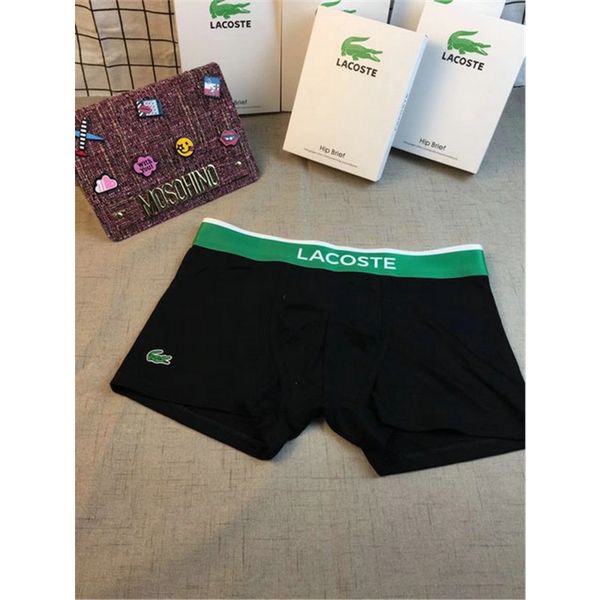 hiphop brand designer men underwear men boxers breathable mens underwear branded boxers logo underwear male boxer 5pcs/lot, Black;white