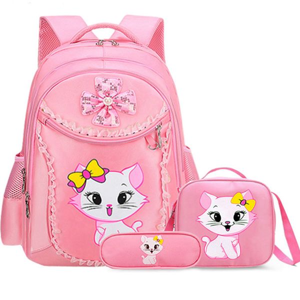 girls school bags waterproof nylon pink backpack bag set schoolbag cat pringting princess rugzak kids backpack y200706
girls school bags waterproof nylon pink backpack bag set schoolbag cat pringting princess rugzak kids backpack y200706