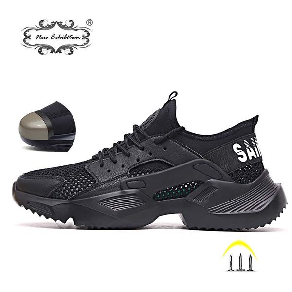 new exhibition work safety shoes 2019 fashion sneakers ultra-light soft bottom men breathable anti-smashing steel toe work boots t200305, Black
new exhibition work safety shoes 2019 fashion sneakers ultra-light soft bottom men breathable anti-smashing steel toe work boots t200305, Black