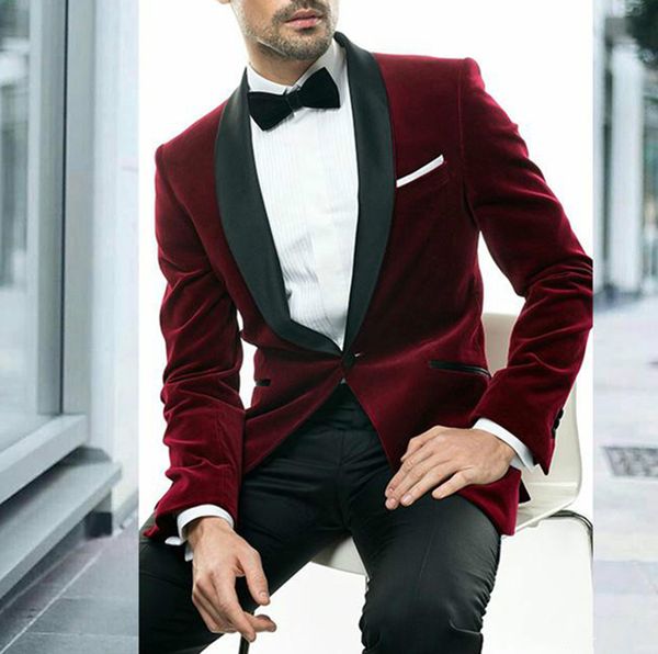 burgundy velvet formal suits for men wedding tuxedos two pieces classic fit shawl lapel groomsmen man blazer suits costume homme, Black;gray
burgundy velvet formal suits for men wedding tuxedos two pieces classic fit shawl lapel groomsmen man blazer suits costume homme, Black;gray