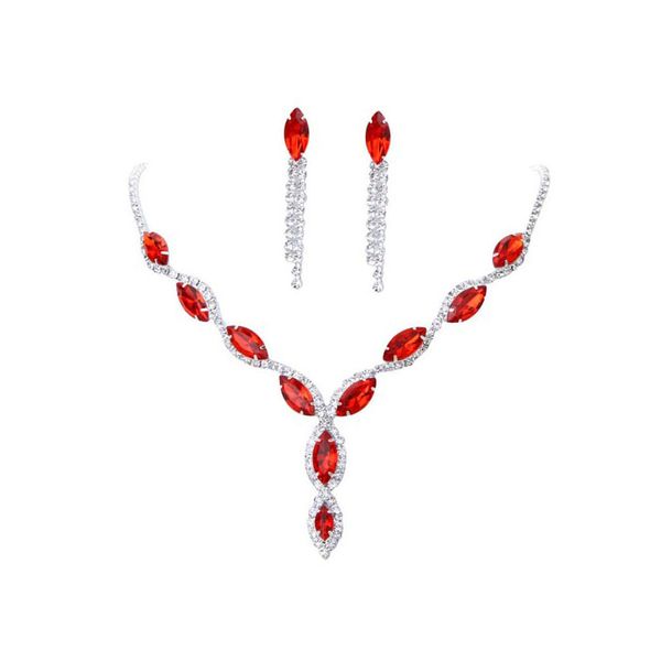red blue pink colorful crystal earrings & necklace bridal jewelry sets for women elegant wedding jewelry set aniversary formal event jewelry, Silver
red blue pink colorful crystal earrings & necklace bridal jewelry sets for women elegant wedding jewelry set aniversary formal event jewelry, Silver