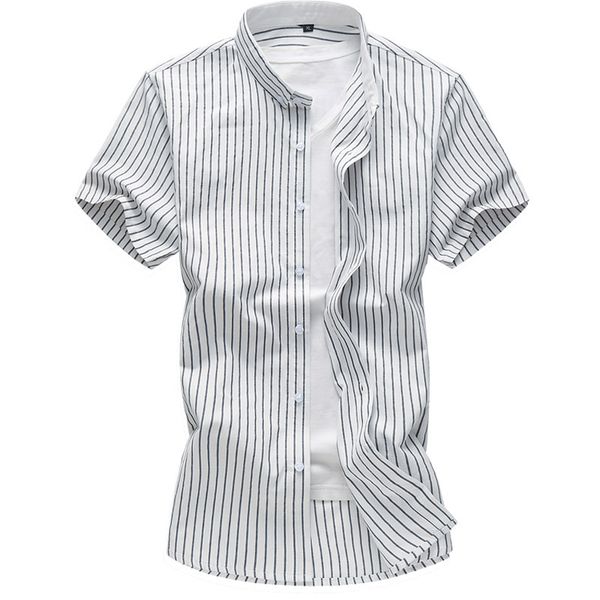 men's casual thin striped shirt summer new male slim business fashion short sleeve shirt large size brand 6xl 7xl, White;black
men's casual thin striped shirt summer new male slim business fashion short sleeve shirt large size brand 6xl 7xl, White;black