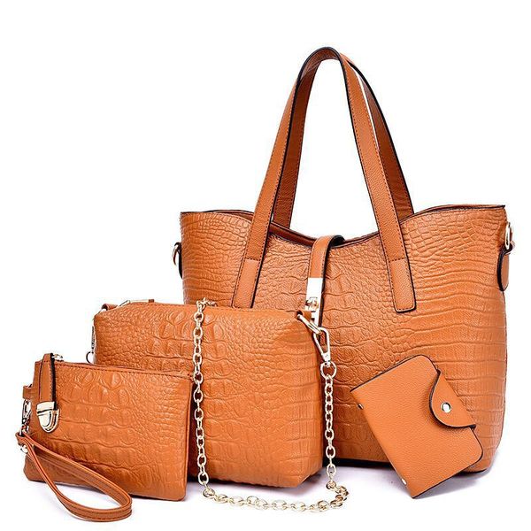 new women's bag retro pu leather 4 pieces composite bag chain ladies shoulder messenger handbag #197512
new women's bag retro pu leather 4 pieces composite bag chain ladies shoulder messenger handbag #197512