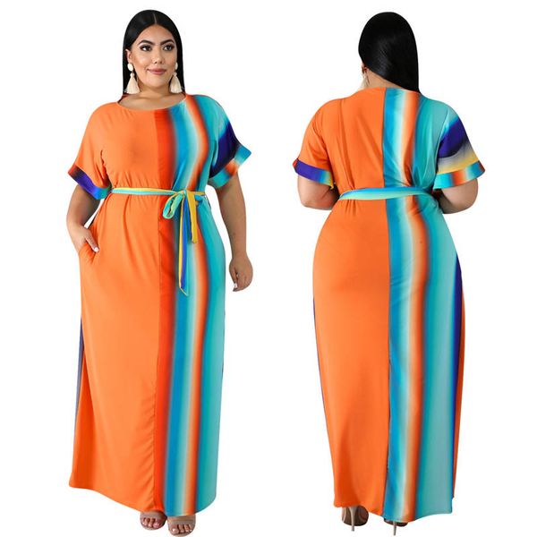 plus size designer womens dresses with sashes short sleeve womens colorful dresses sweety casual womens apparel, Black;gray
plus size designer womens dresses with sashes short sleeve womens colorful dresses sweety casual womens apparel, Black;gray