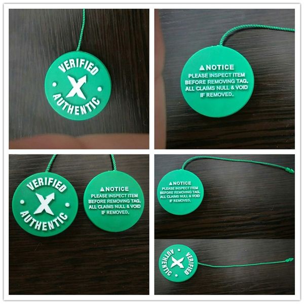 Wholesale Stock X Tag Green Circular Tag Plastic Verified Authentic Shoe Buckle Zip Tie For Brand Sports Shoes
Wholesale Stock X Tag Green Circular Tag Plastic Verified Authentic Shoe Buckle Zip Tie For Brand Sports Shoes