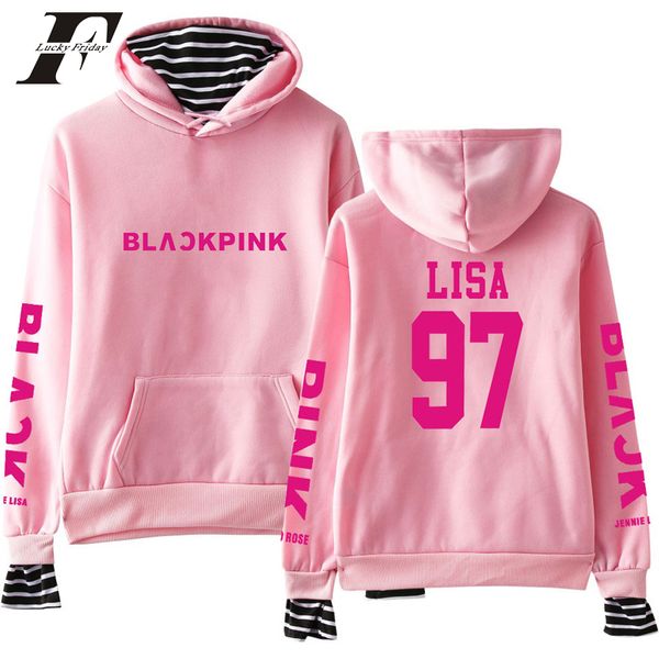 kpop kpop blackpink harajuku fake two piece hoodies sweatshirts women men hit hop black pink hip hop pullover clothes
kpop kpop blackpink harajuku fake two piece hoodies sweatshirts women men hit hop black pink hip hop pullover clothes