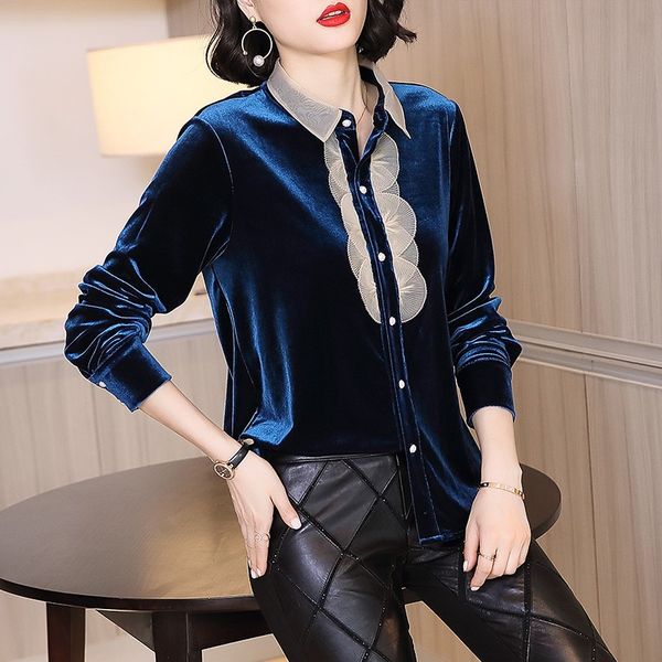 velvet womens long and blouses appliques woman blouses shirts camisas mujer 2020 blusas mujer de moda tunic, White
velvet womens long and blouses appliques woman blouses shirts camisas mujer 2020 blusas mujer de moda tunic, White