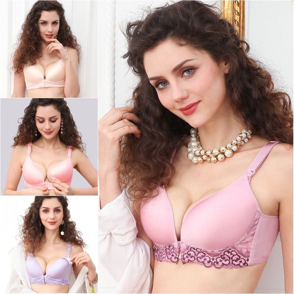 cotton nursing bra women breathable maternity 3/4 cup bras front open buckle nursing bra maternal lace feeding underwear, Black;white
cotton nursing bra women breathable maternity 3/4 cup bras front open buckle nursing bra maternal lace feeding underwear, Black;white