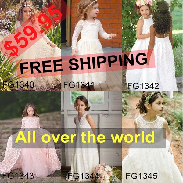 $59.95/pc any size color lace flower girl' dresses lace kids formal wear long sleeves sleeveless floor length little girls, White;blue
$59.95/pc any size color lace flower girl' dresses lace kids formal wear long sleeves sleeveless floor length little girls, White;blue