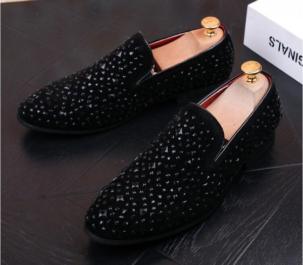 big size 37-45 rhinestone men's casual shoes moccasins velvet men loafer shoes platform chaussure homme, Black
big size 37-45 rhinestone men's casual shoes moccasins velvet men loafer shoes platform chaussure homme, Black