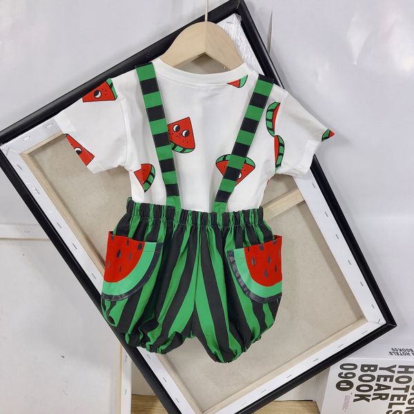 little baby boys girls summer outfits clothes set cute watermelon 2pcs overalls sets short sleeve cotton suspender, White
little baby boys girls summer outfits clothes set cute watermelon 2pcs overalls sets short sleeve cotton suspender, White