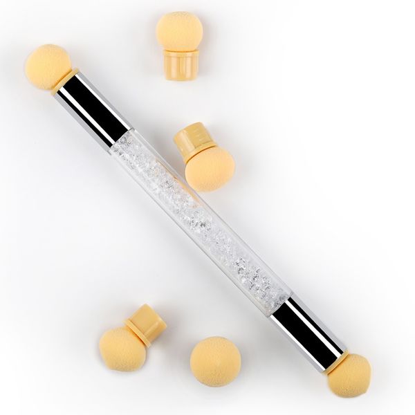 coscelia double end nail art gel polish color gradient brush + 6 sponge head transfer stamping blooming pen manicure tools, Yellow
coscelia double end nail art gel polish color gradient brush + 6 sponge head transfer stamping blooming pen manicure tools, Yellow