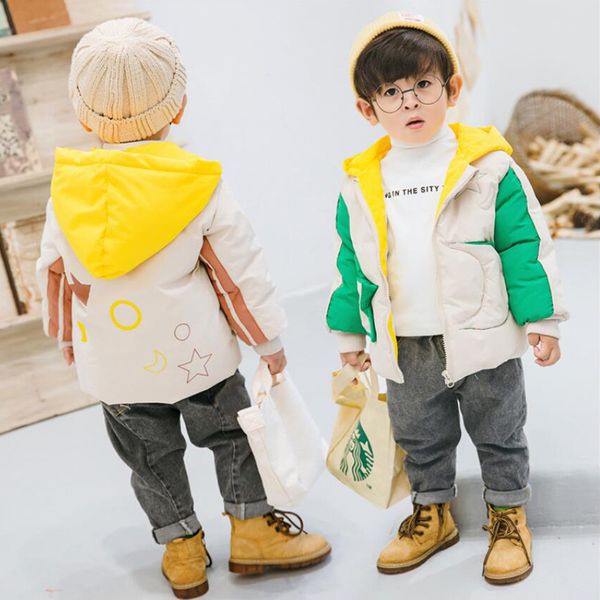 kisbini winter down jacket coat for boy girls kids cartoon star stitching pocket snowsuit thicken warm children clothing 2019, Blue;gray
kisbini winter down jacket coat for boy girls kids cartoon star stitching pocket snowsuit thicken warm children clothing 2019, Blue;gray