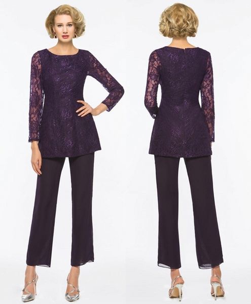 purple mother of the bride pant suits for weddings two pieces lace appliqued long sleeve mothers formal wear outfit garment, Black;red
purple mother of the bride pant suits for weddings two pieces lace appliqued long sleeve mothers formal wear outfit garment, Black;red
