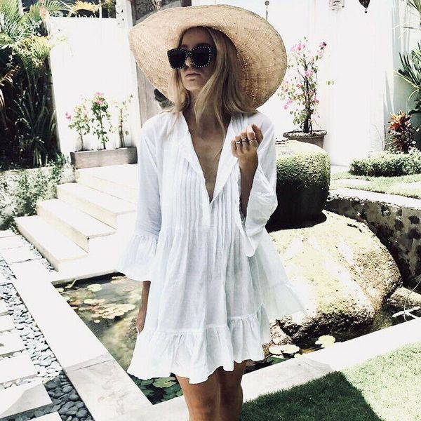 fashion women summer white lace crochet bikini cover up swimwear skirt bathing suit beach wear dress loose v neck shirt
fashion women summer white lace crochet bikini cover up swimwear skirt bathing suit beach wear dress loose v neck shirt