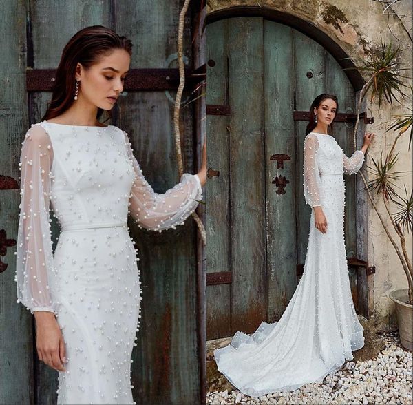 2020 luxury beaded bodice wedding dresses bride dress sheer long sleeves sweep train summer wedding gowns china, White
2020 luxury beaded bodice wedding dresses bride dress sheer long sleeves sweep train summer wedding gowns china, White