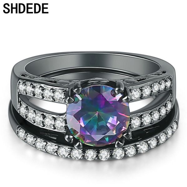 shdede black wedding engagement rings for women men classic fashion bride party jewelry gifts cubic zirconia accessories +lyr619, Golden;silver
shdede black wedding engagement rings for women men classic fashion bride party jewelry gifts cubic zirconia accessories +lyr619, Golden;silver