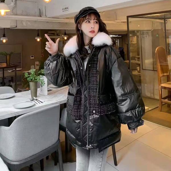 women's down & parkas 90% white duck jacket 2021 fashion coat winter clothes women hooded natural real fur thick warm outerwear plus si, Black
women's down & parkas 90% white duck jacket 2021 fashion coat winter clothes women hooded natural real fur thick warm outerwear plus si, Black