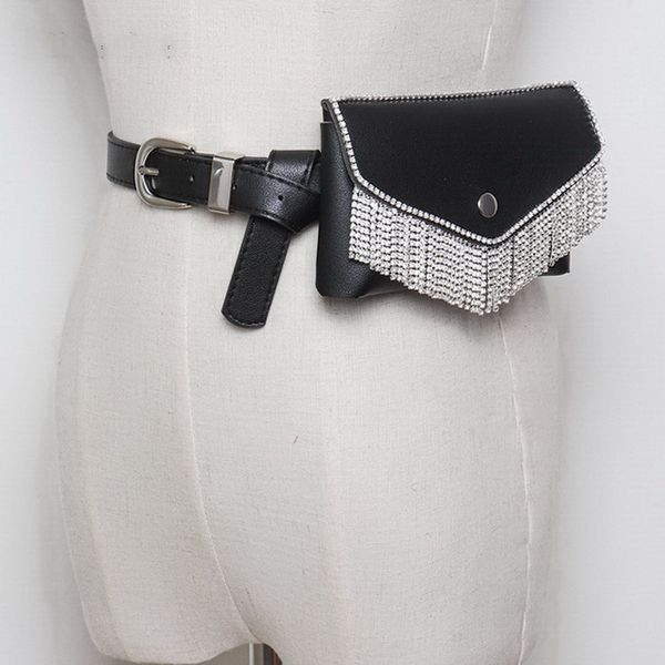 swdf 2020 new fanny pack tassel rhinestone women waist bag money phone pouch fashion lady belt bag purses
swdf 2020 new fanny pack tassel rhinestone women waist bag money phone pouch fashion lady belt bag purses
