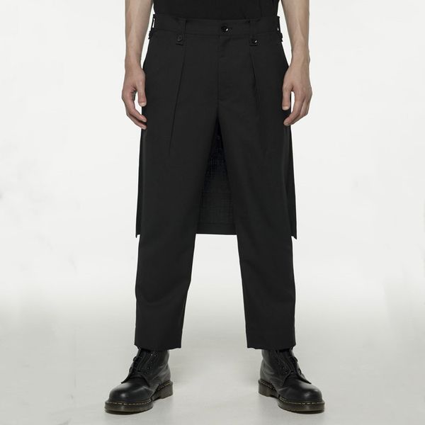 customized new fashionable men's loose youth personalized fashion casual pants fake two spring and autumn handsome cropped pants, Black
customized new fashionable men's loose youth personalized fashion casual pants fake two spring and autumn handsome cropped pants, Black